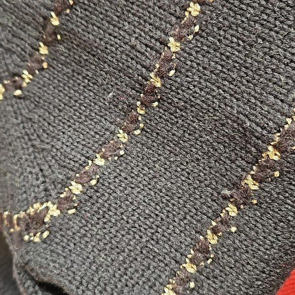 Loft Black and Gold Sweater - Picture 5 of 6